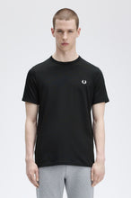 Indlæs billede til gallerivisning Fred Perry M3519 Ringer T-Shirt Black - Supermen.dk
