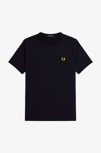 Indlæs billede til gallerivisning Fred Perry M3519 Ringer T-Shirt Navy/Honey - Supermen.dk
