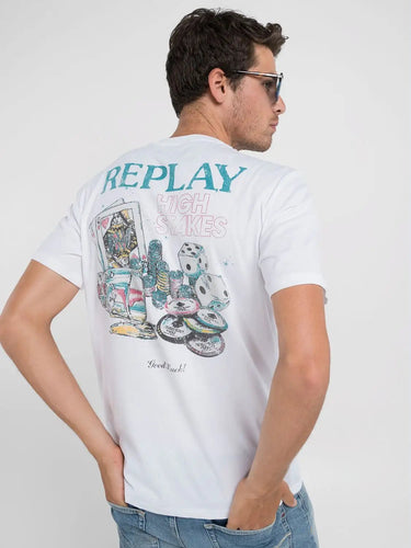 Replay PRINTED JERSEY T - SHIRT - Supermen.dk